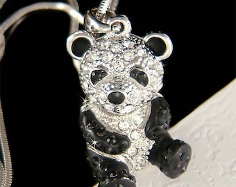 文房具・事務用品 エバーランド/パンダのSWAROVSKI クリスタル ペン