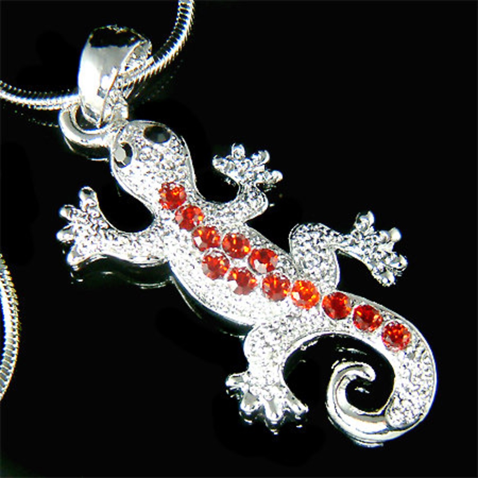 Swarovski Crystal Multi Color Rainbow Lizard REPTILE Salamander Gecko ...
