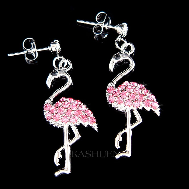 New .925 Sterling Silver Flamingo Bird Pendant Necklace New .925 Sterling Silver Flamingo Bird Pendant Necklace
