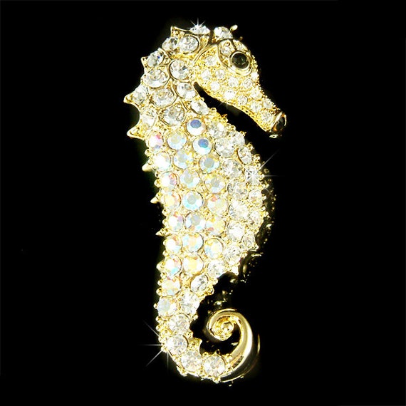Swarovski Crystal Sea Horse SEAHORSE Hippocampus Marine Fish