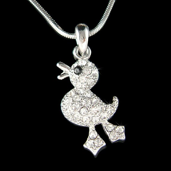 Swarovski cheap duck necklace