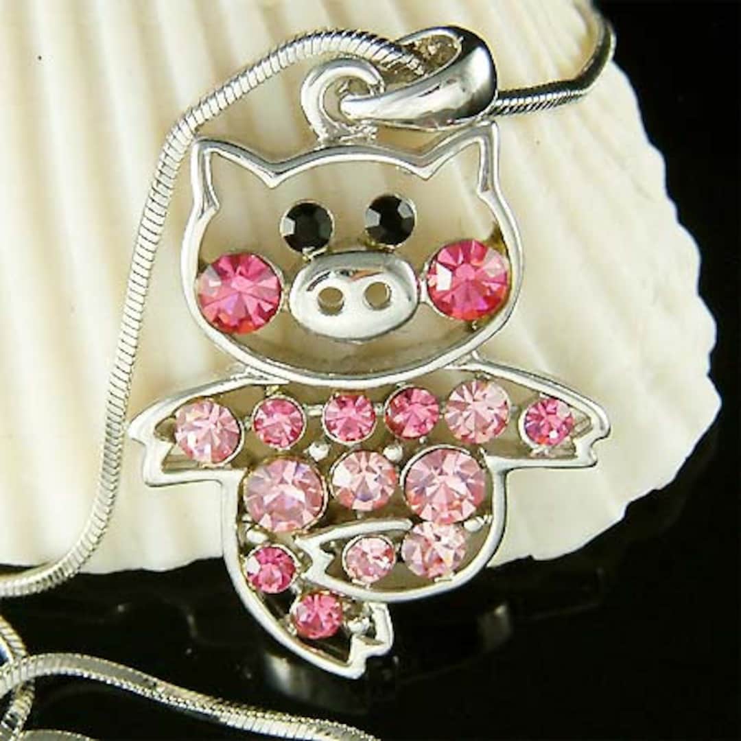✨美品✨スワロフスキー SWAROVSKI ピグ LITTLE PIGチャーム SWAROVSKI スワロフスキー キーリング キーホルダー バッグ