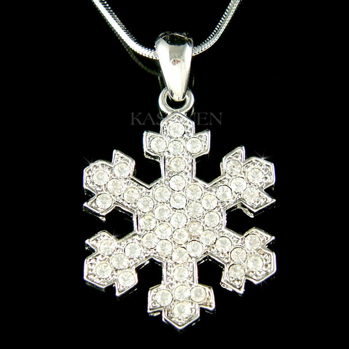 Swarovski Crystal Big SNOWFLAKE Sparkling White Snow Christmas - Etsy
