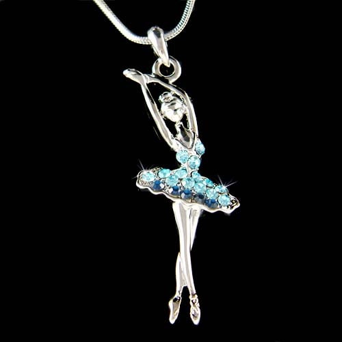 Swarovski Crystal BALLERINA Necklace Ballet Dance Girl Dancer Black Dress Dancing Jewelry Christmas 15th 16th 18th 20th 25th Birthday Gift Etsy Australia