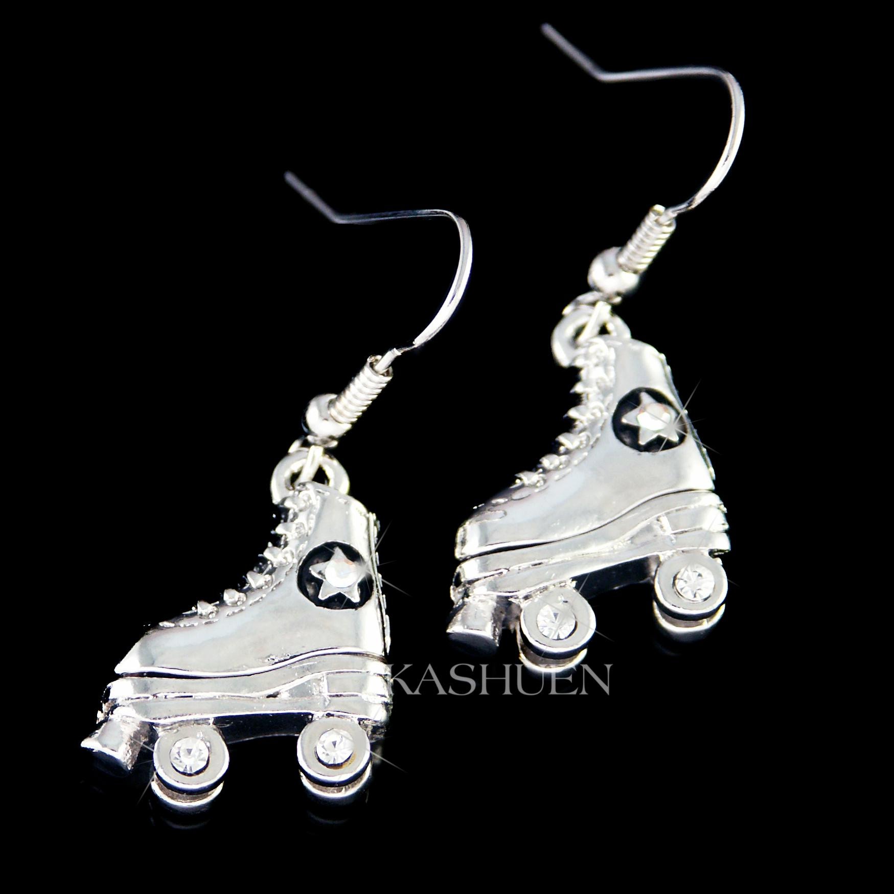 Antique silver roller skates charm - Etsy 日本