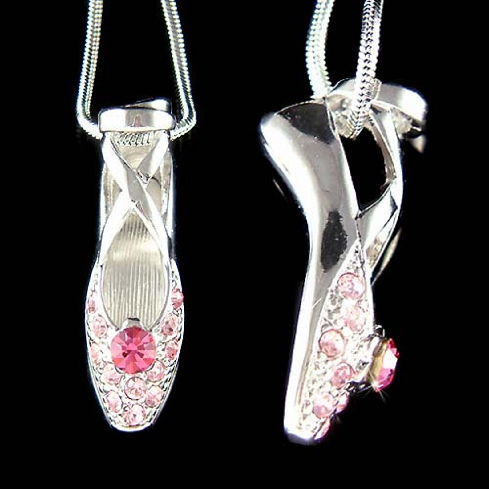 crystal ballet pumps