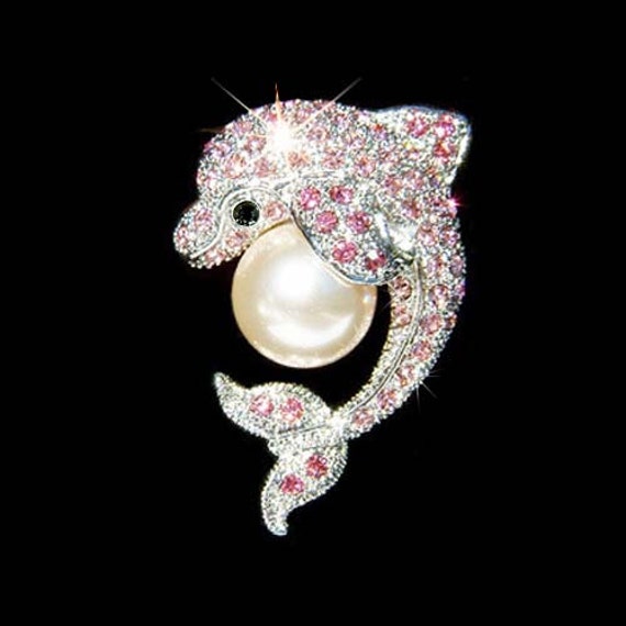 Pink Swarovski Crystal Cream White Pearl Bridal Beach Marine