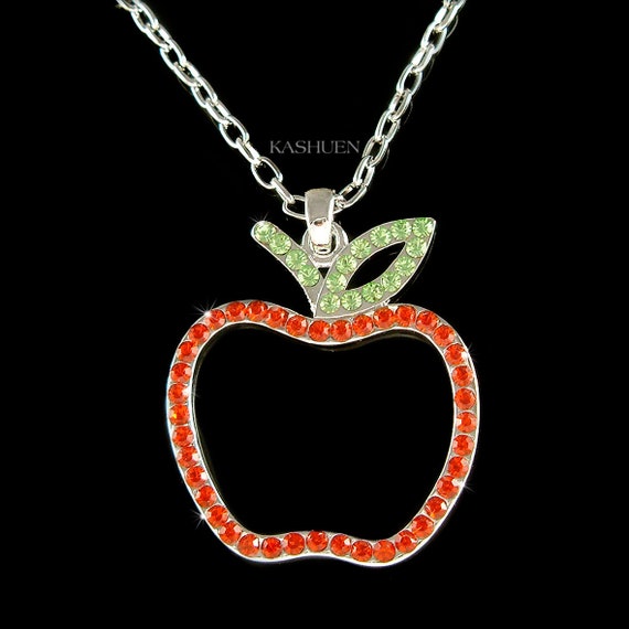 Swarovski 2024 apple necklace