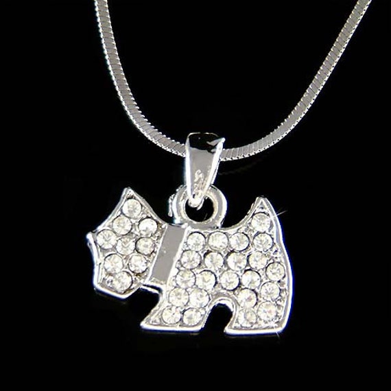 swarovski dog necklace