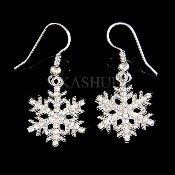 Swarovski Crystal Rhinestone Clear SNOWFLAKE Snow Flake Winter 