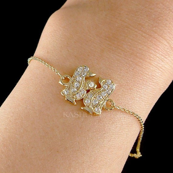 Charming Girl 14k Gold Filled Heart Charm Bracelet