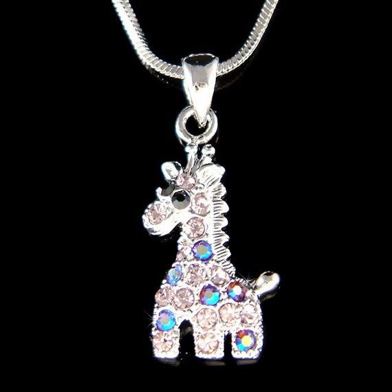 Swarovski giraffe necklace clearance