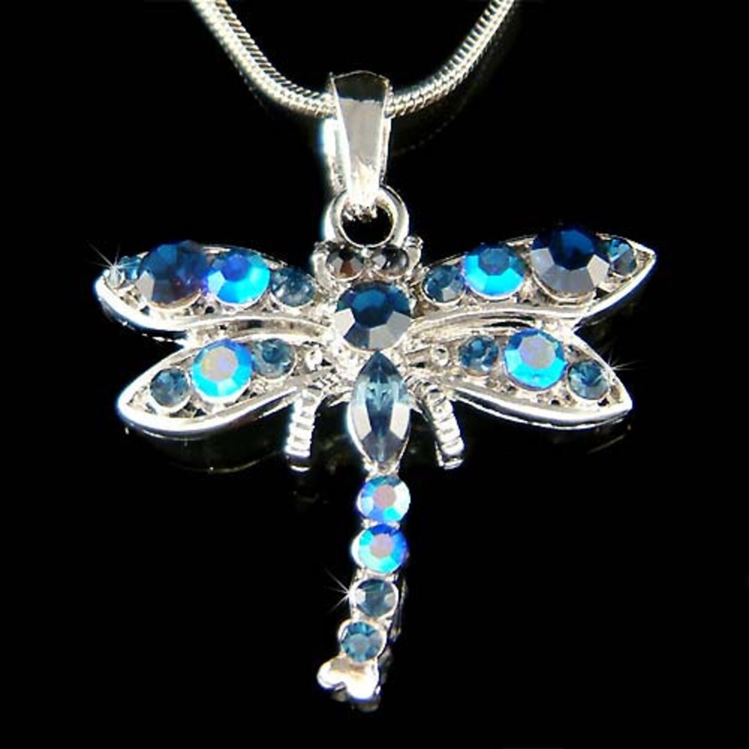 CDE Dragonfly Necklace with Swarovski Crystal Elements