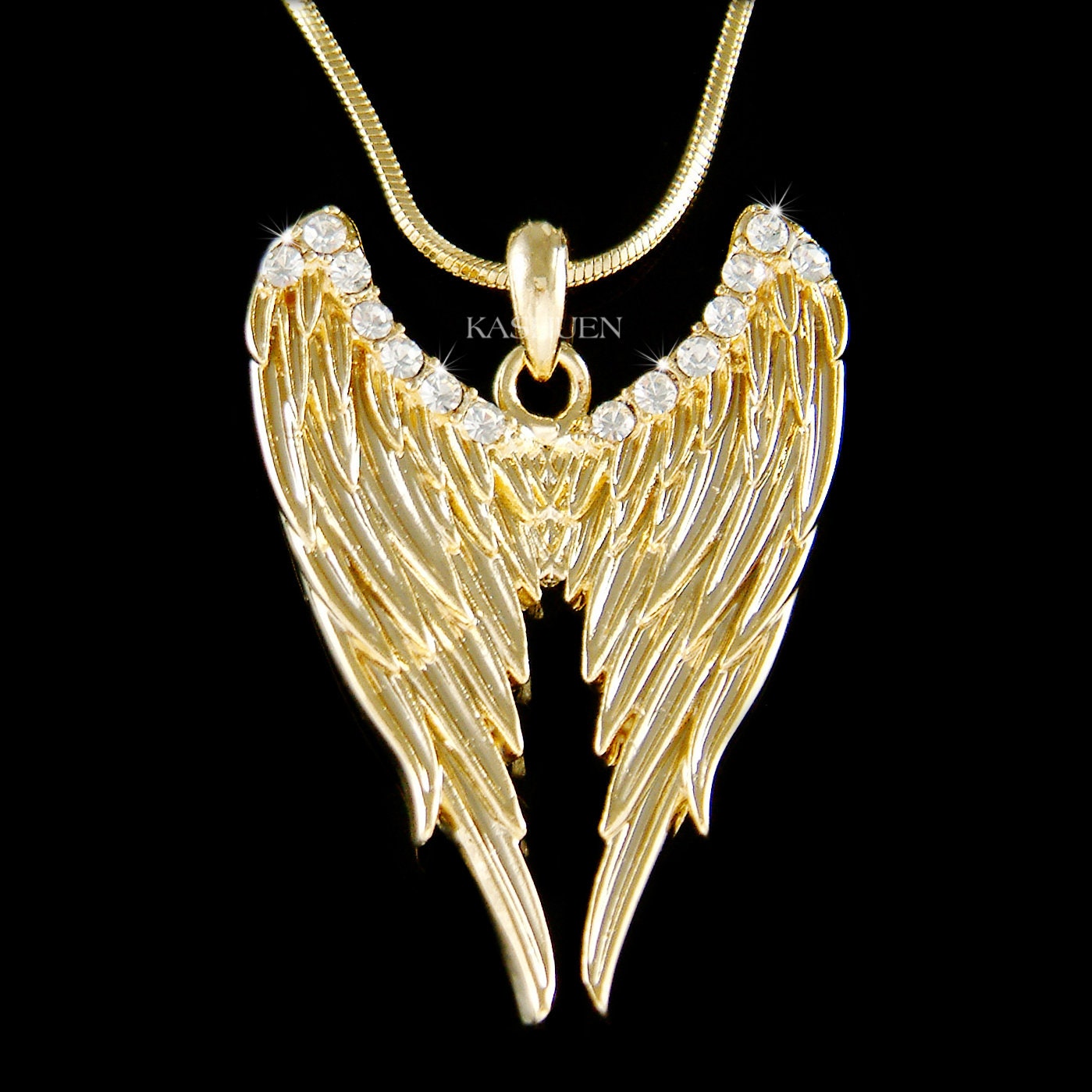 4 Carat Purple Angel Wing Necklace use Austrian Crystal XN406 –  my-jewels.com