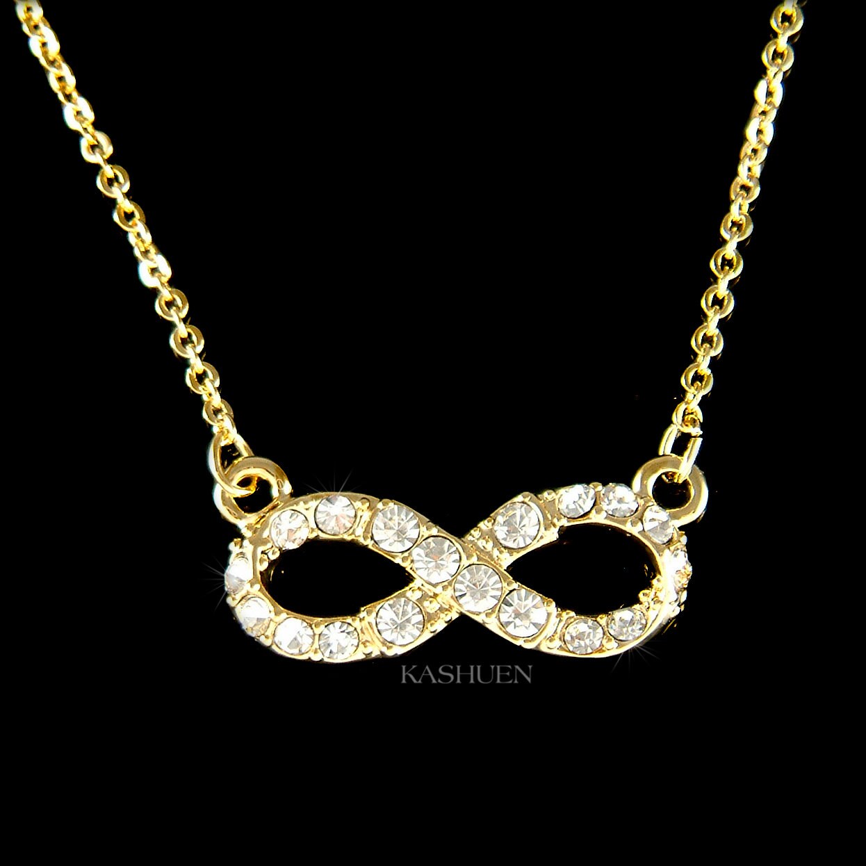 Swarovski Crystal Infinity Symbol Karma Sign Forever Love Sterling ...