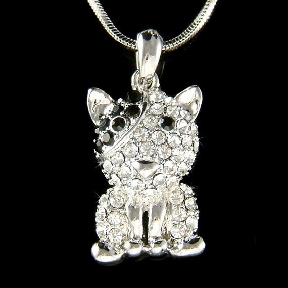 swarovski dog necklace
