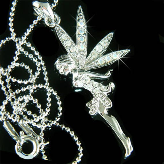 Swarovski Crystal Fairy Jewelry Angel Wings Little Girls Necklace Women Children Christmas 14th 15th 16th 18th 20th 25th 30th Birthday Gifts Etsy Canada