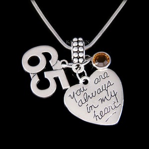 65.o cumpleaños Amor Corazón Número de regalo 60.o 61 62 63 64 65.o 66 67 68 69 Collar Pulsera con dijes Llavero Joyería Mejor amiga Mamá Abuela