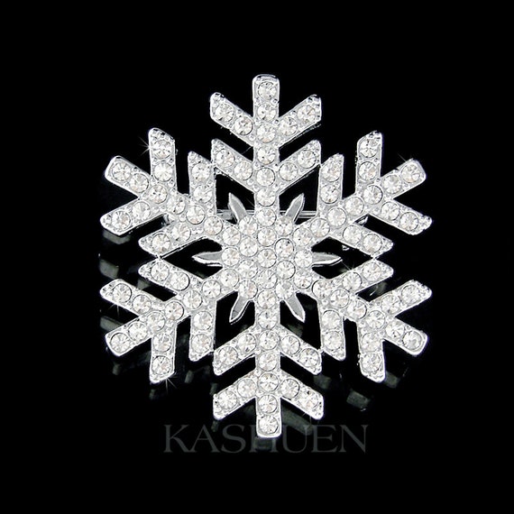 Swarovski snowflake pin deals