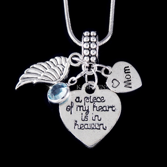 Memorial Necklace Remembrance in Memory of Mom Love Mother Passing Grief Sympathy Keepsake Gift Keychain Jewelry Fit European Charm Bracelet Etsy UK