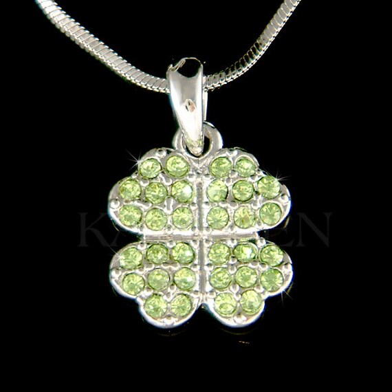 Four leaf clover necklace swarovski deals