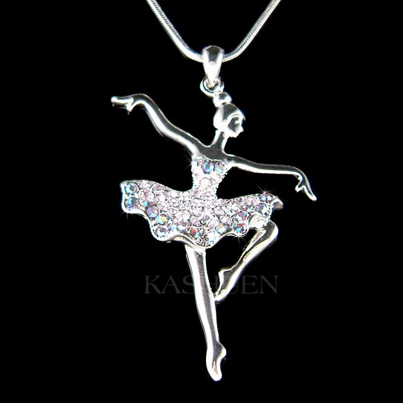 スワロフスキークリスタル ピンク ビッグ バレリーナ バレエ ダンス