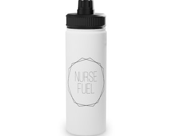 Borraccia in acciaio inossidabile: "Carburante per infermiere"