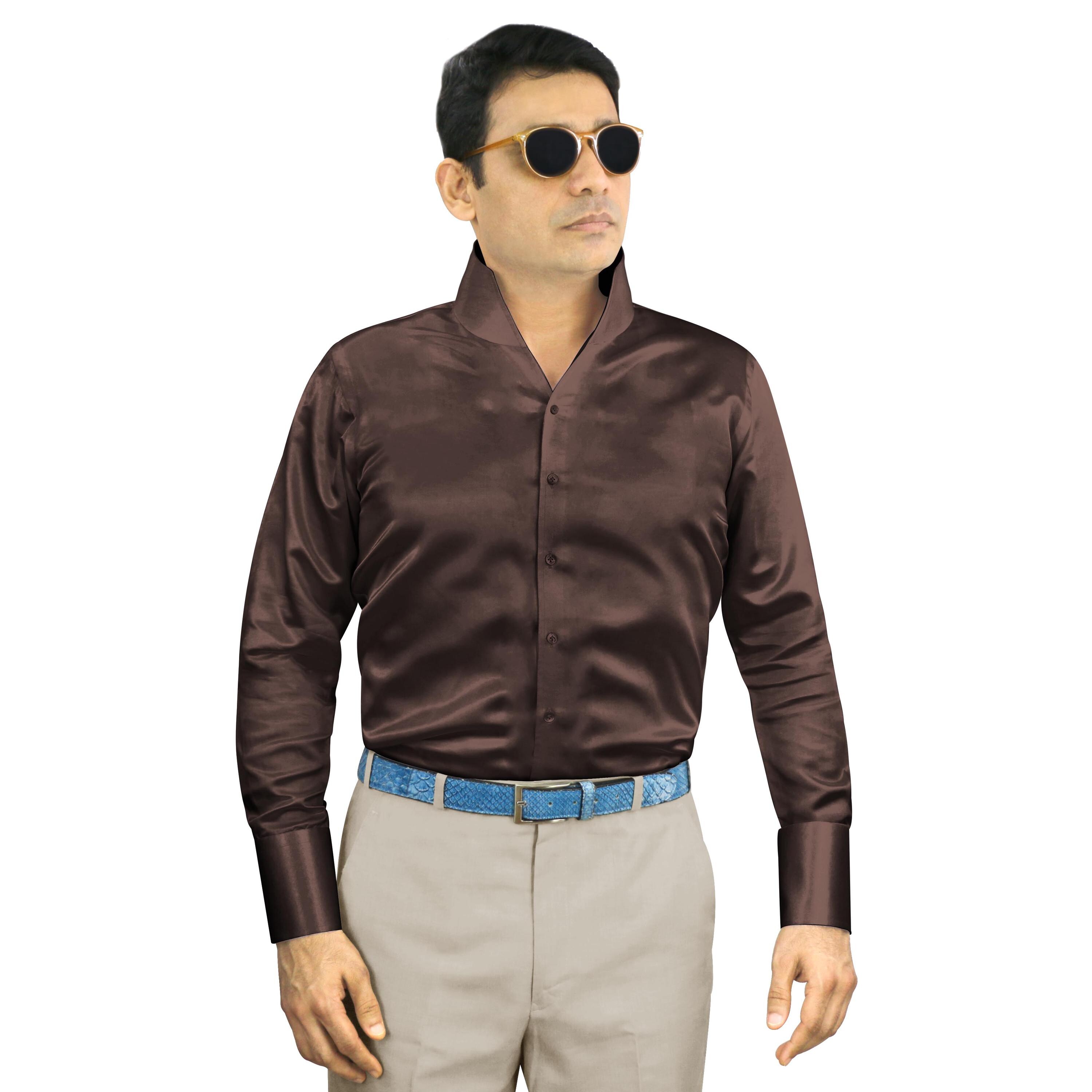 chinese dress ladies Wrangler George Strait Brown Chocolate Long Sleeve Button Down One Poc –  Corral Western Wear