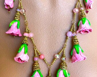 Statement Necklace WILD ROSE