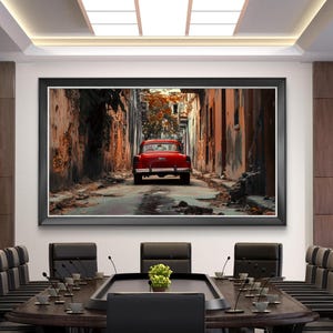 Vintage Automobile Wall Art – Retro Car Print Photography, Timeless Classic Poster for Car Enthusiasts and Modern Home Interiors