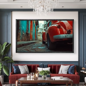 Vintage Car Photography Print – Classic Car Wall Art, Retro Automotive Photo, Collector Gift, Flumen Energy Artwork