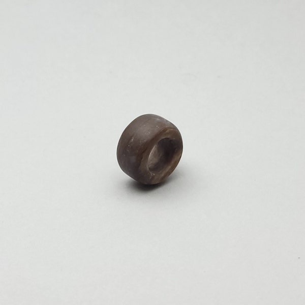 Petrified Wood Bead -Handmade Stone Bead - Dread Beads - Large Hole - Natural Stone - Focal Bead