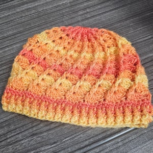Spiral Shell Crochet Beanie Hat