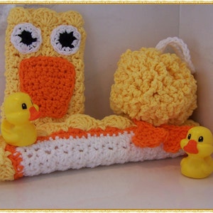 Crochet PATTERN for Everything is Ducky Bath Set in PDF Format Number 106 image 3