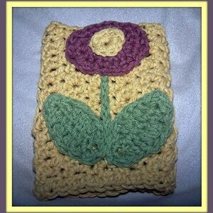 Crochet PATTERN for Floral Bath Mitt in PDF Format Number 105 image 2