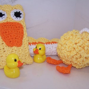 Crochet PATTERN for Everything is Ducky Bath Set in PDF Format Number 106 image 2