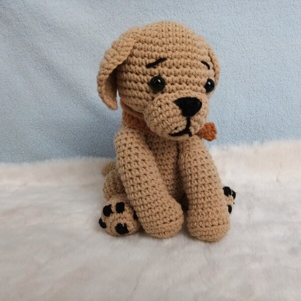 Cute Amigurumi Labrador Retriever Crochet Pattern - Easy Beginner Amigurumi Animal Crochet - Cute Dog Pattern - English PDF with Photos