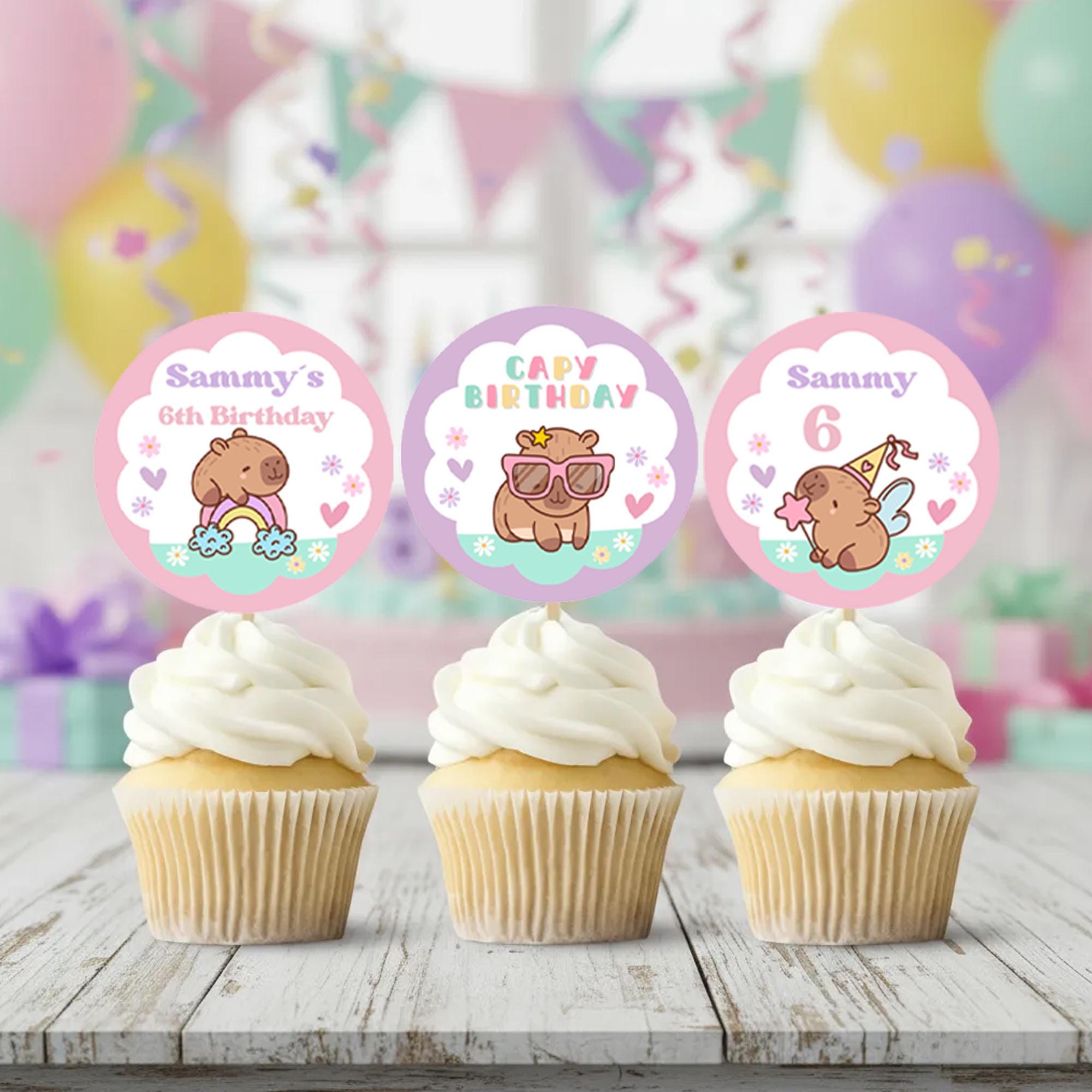 Set Da Festa Capybara 60 Pezzi – Piatti E Tovaglioli Per 12 Persone, Decorazioni Compleanno Bambino
