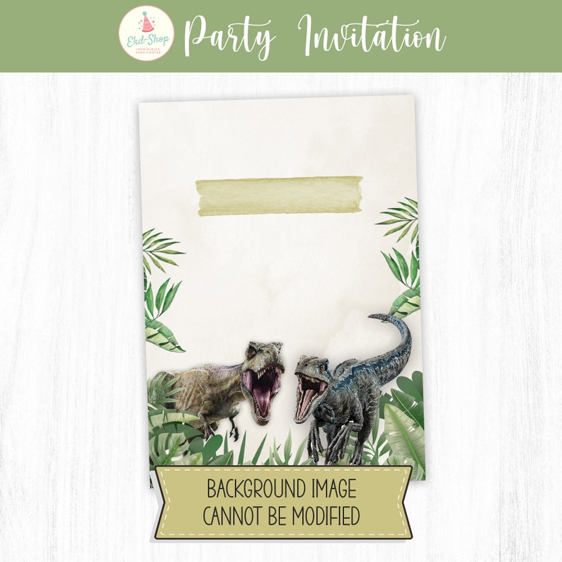 Printable Dinosaur Birthday Party Invitations, Dinosaur Party Invites ...