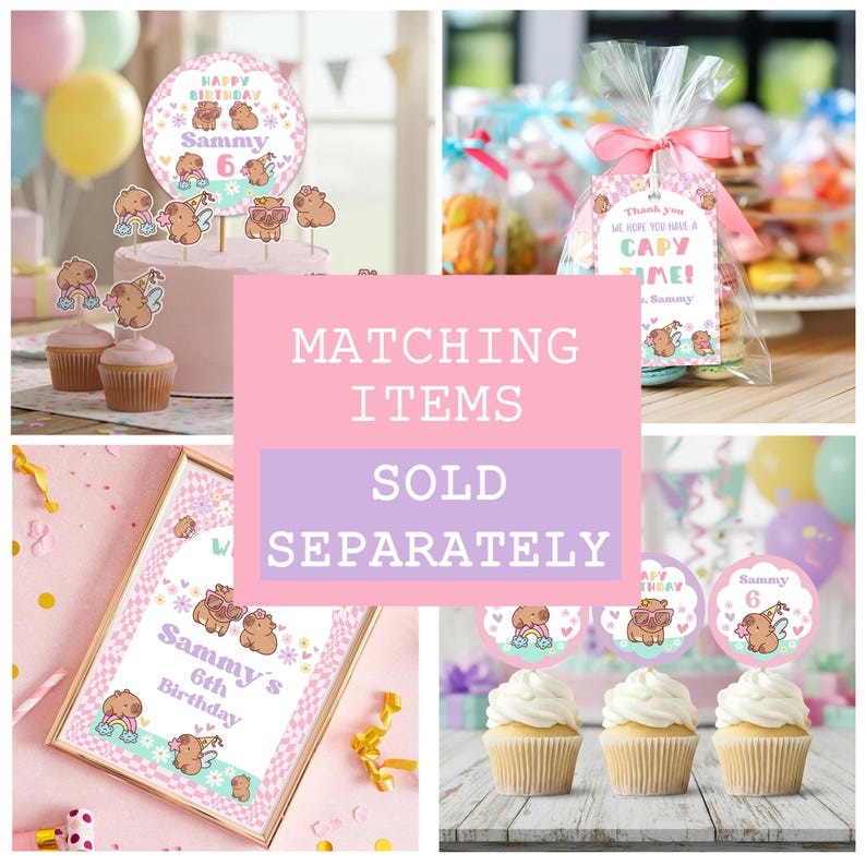 CAPYBARA PARTY DECORATIONS