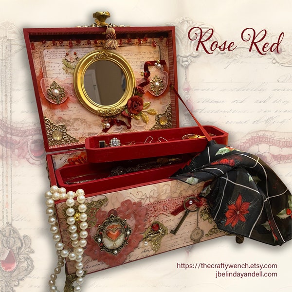 Rose Red Jewelry/Treasure Box