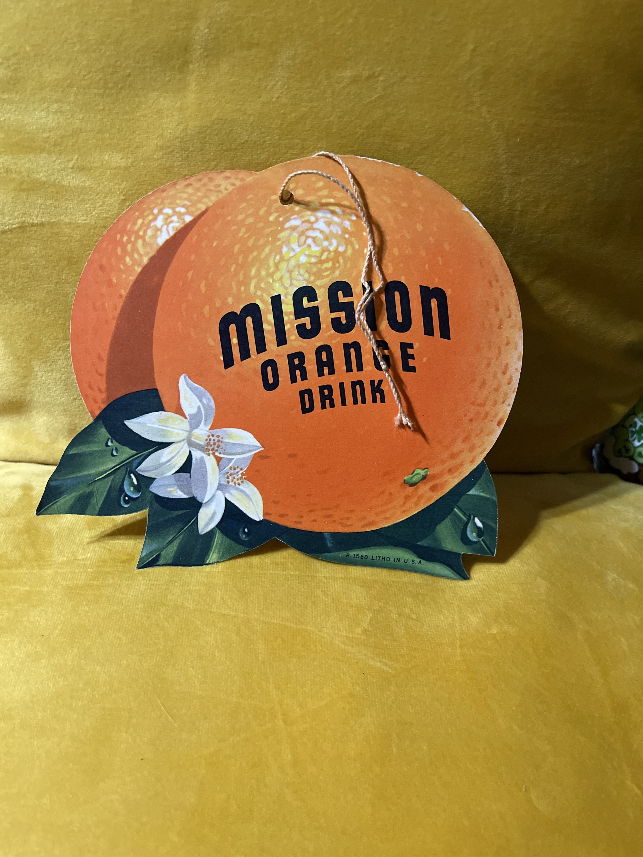 Vintage & Original Mission Orange Drink Soda Advertising Hanger/sign - Etsy