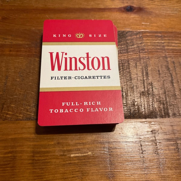 Vintage & Original Winston Tobacco Cigarettes Playing Cards - no box but excellent