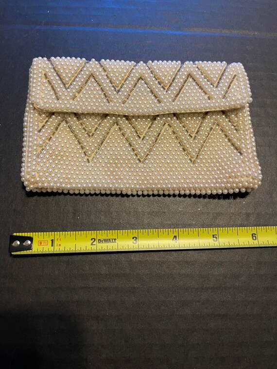 Bamboo Clutch W Faux Pearl Strap main image 0