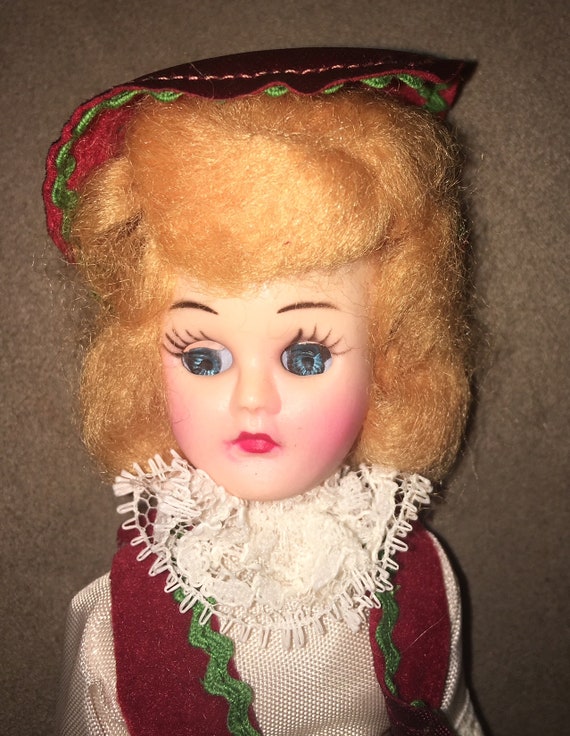 creepy blonde doll