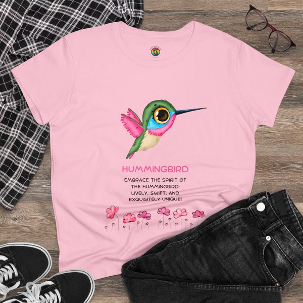 Vibrant Hummingbird T-Shirt - Nature-Inspired Graphic Tee