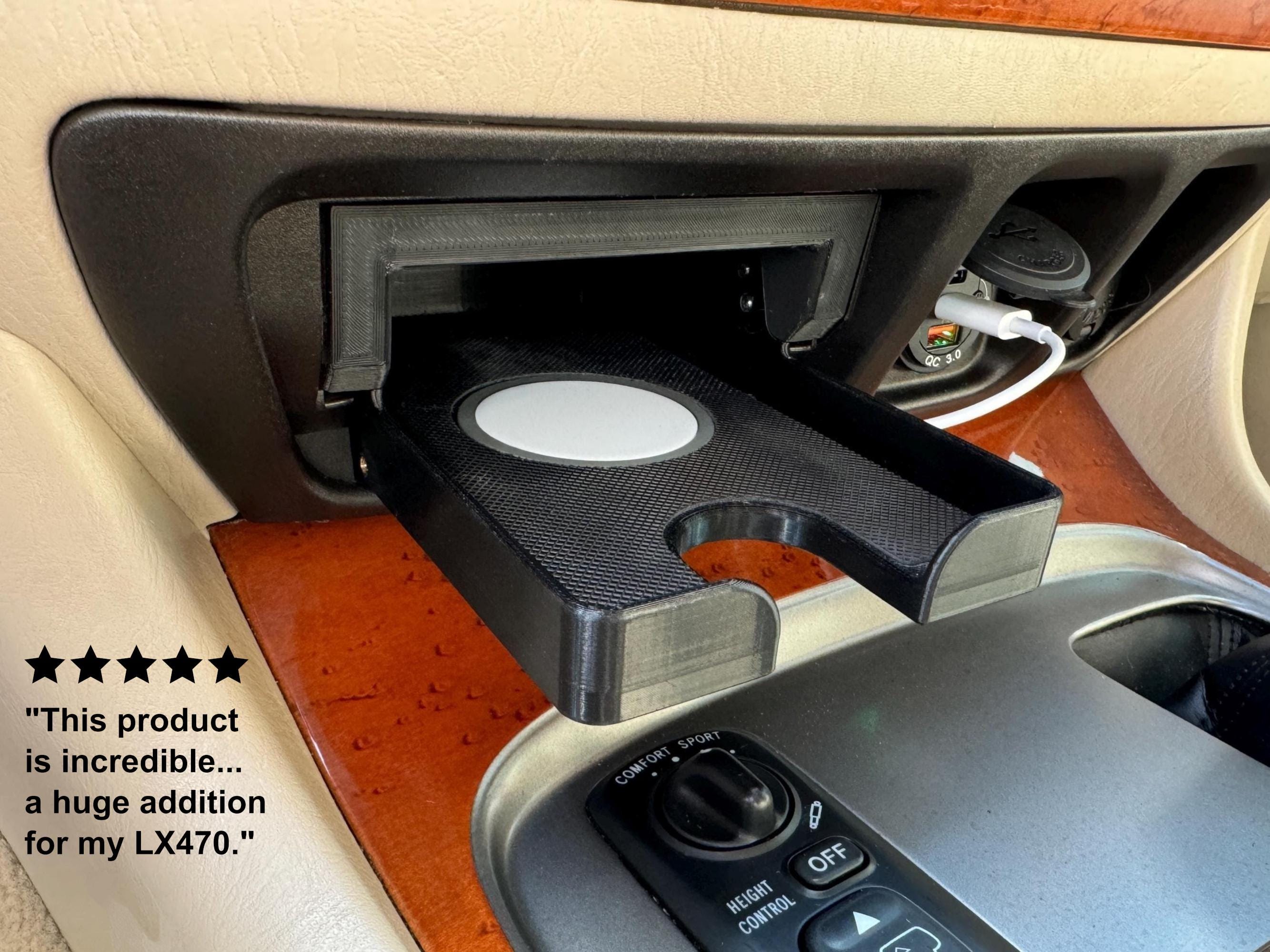 LX470 / Land Cruiser 100 Ashtray Replacement Cubby – Magsafe-ready