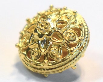 Bali Vermeil Filigree Round Bead 13mm