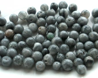 Grey Beads 4mm Round 85+ pieces