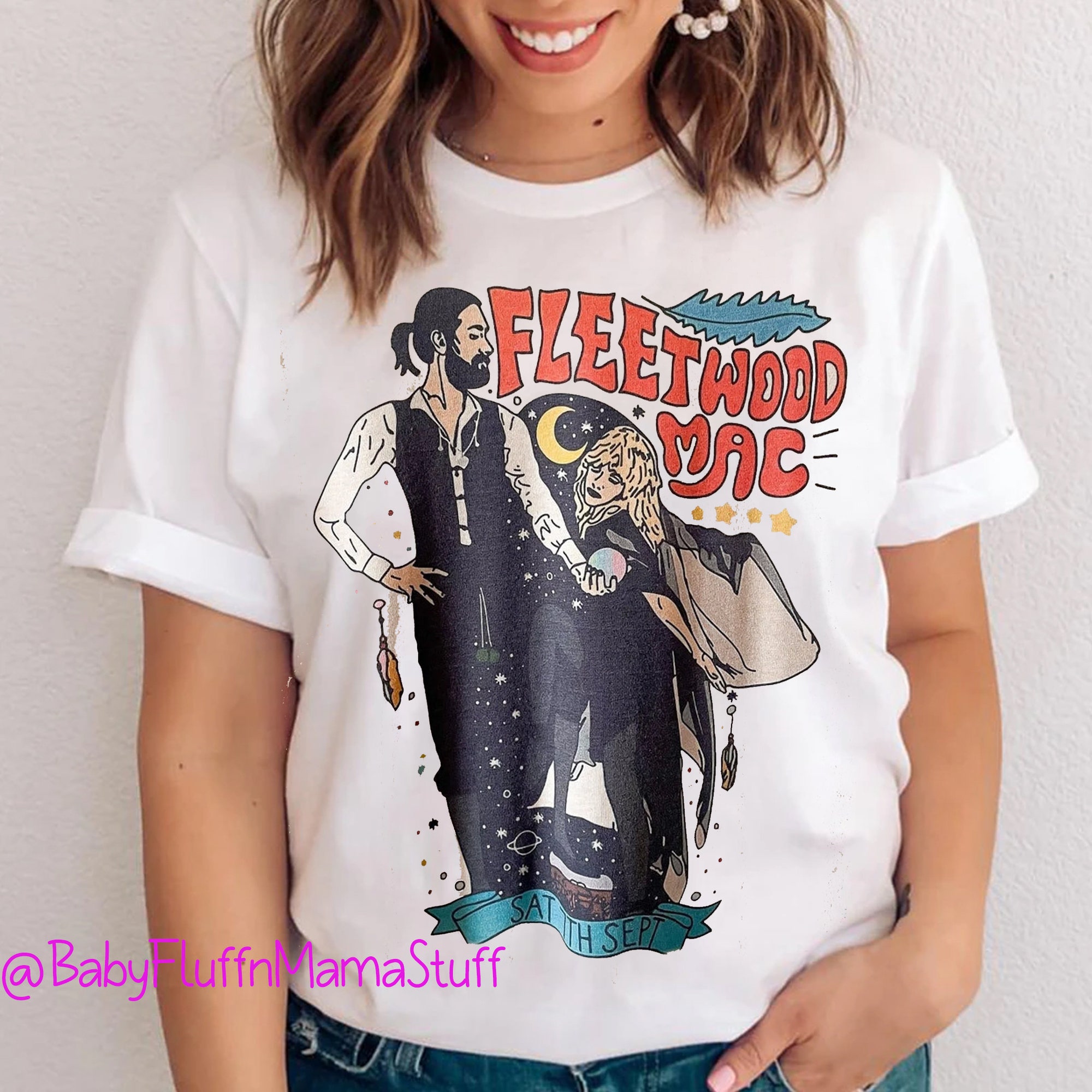 Discover Stevie Nicks shirt, Stevie Nicks and Lindsay Buckingham Rumors album t shirt, Vintage Fleetwood Mac rock band t-shirt